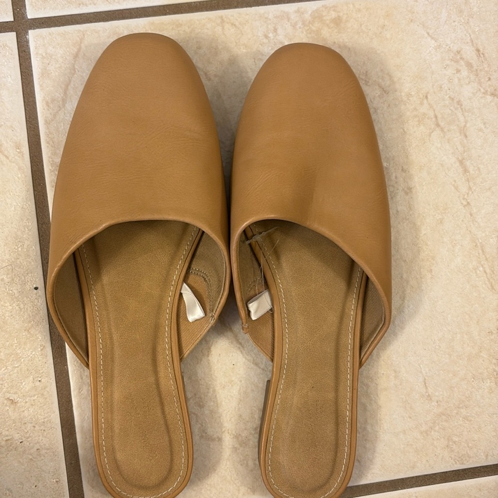 Tan Mules from Target